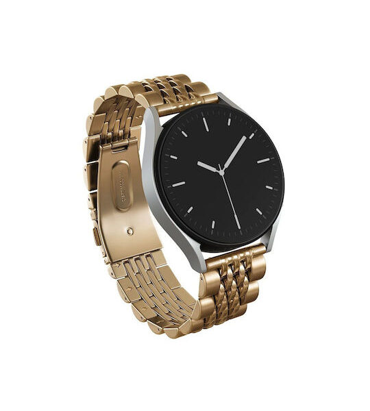 Burga Chic Royal Λουράκι Ανοξείδωτο Ατσάλι Χρυσό (Universal 22mm)