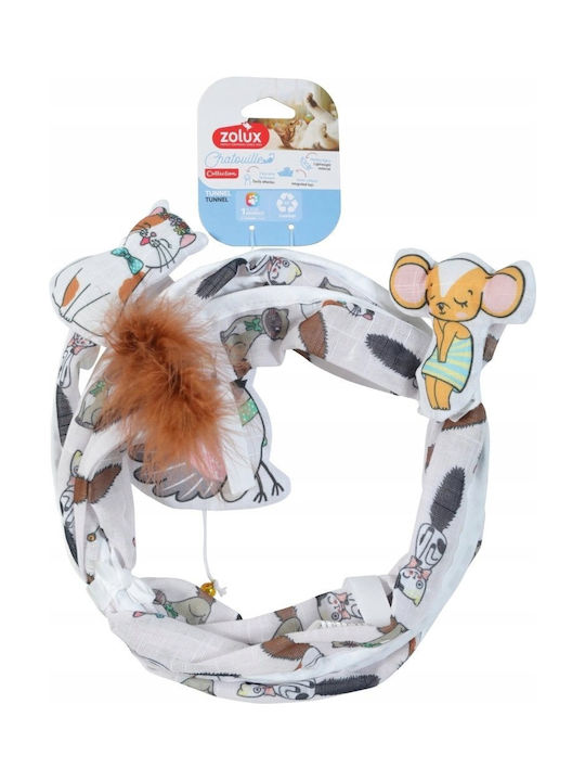 Zolux Zolux Cat Tunnel Spiral Pattern Cats Mice Chatouille 79cm