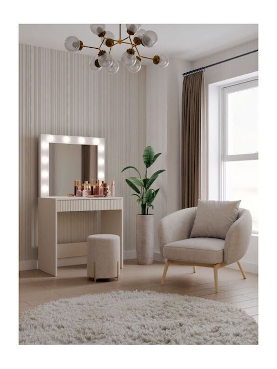 Τουαλέτα Κρεβατοκάμαρας Marina 2s Slim Ξύλινη Kashmir