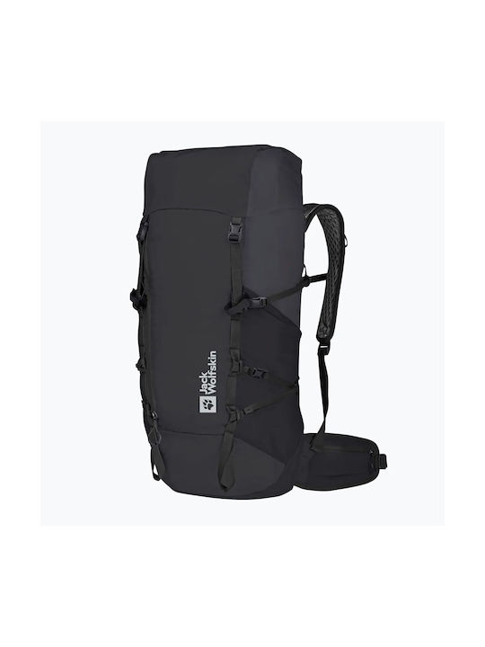 Jack Wolfskin Ορειβατικό Σακίδιο 25lt Αδιάβροχο Μαύρο Daypack