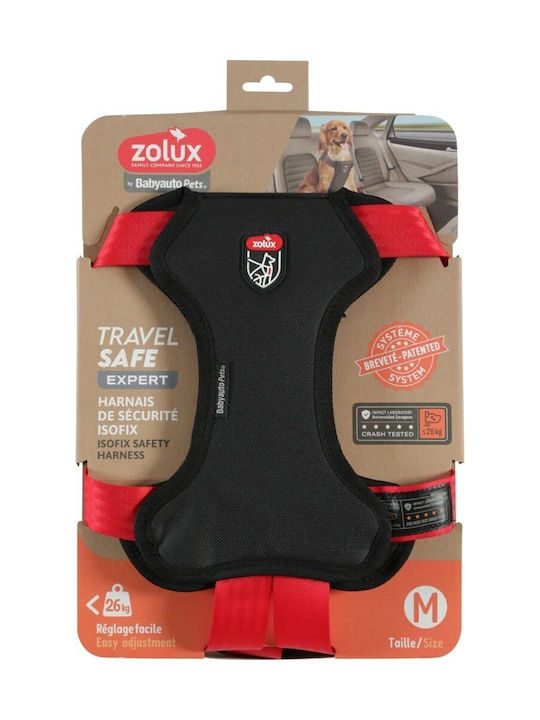 Zolux Travel Safe M Red Dog Harness