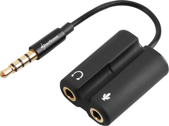Sharkoon PMP35 Μετατροπέας 3.5mm male σε 3.5mm female 1τμχ