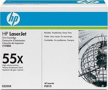 HP 55X Γνήσιο Toner Laser Εκτυπωτή Μαύρο High Capacity 12500 Σελίδων (CE255XC)