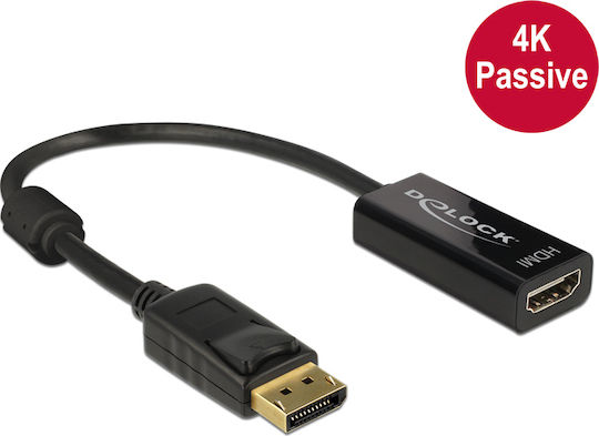 DeLock Μετατροπέας DisplayPort male σε HDMI female 1τμχ 62609