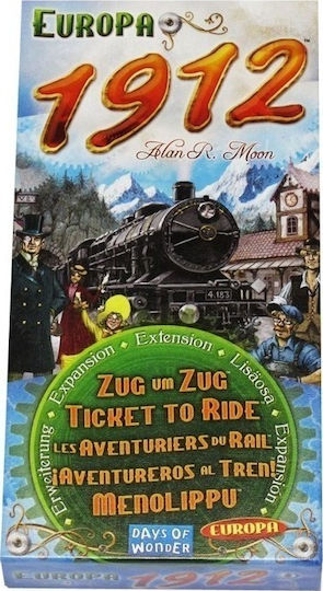 Επέκταση Παιχνιδιού Ticket To Ride για 2-5 Παίκτες 8+ Ετών DOW720111 (EN) Days of Wonder