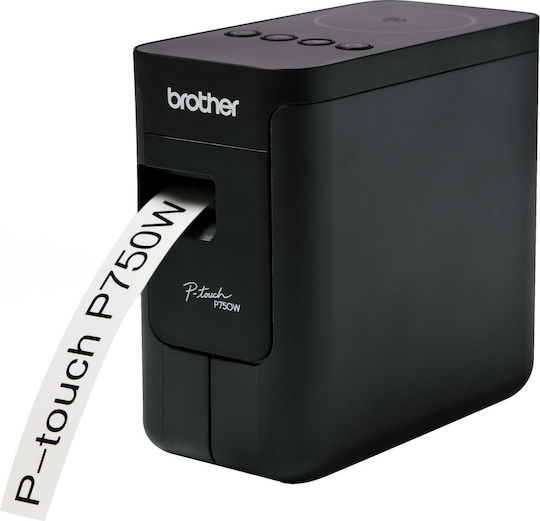 Brother P-touch Εκτυπωτής Ετικετών Θερμικής Μεταφοράς USB, Wi-Fi, Bluetooth 180 dpi Έγχρωμος PT-P750WZG1
