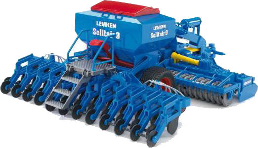 Bruder Lemken Solitair 9 Κομπίνα 1:16 Αγροτικό για 3+ Ετών