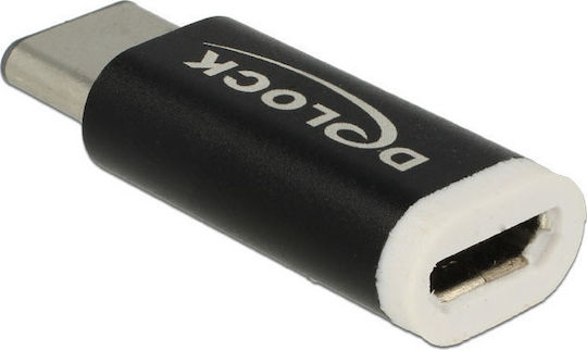 DeLock Μετατροπέας USB-C male σε micro USB female 1τμχ 65678