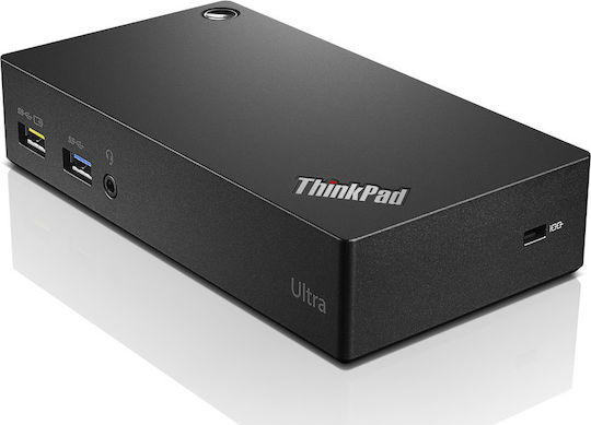 Lenovo ThinkPad USB 3.0 Ultra Dock USB-C / USB-A Docking Station με 4K PD Ethernet Μαύρο