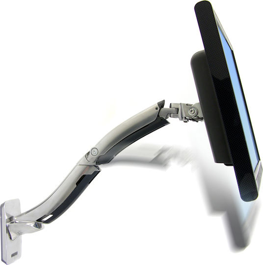 Ergotron MX Επιτοίχια Βάση Οθόνης έως 42" με Βραχίονα Ασημί