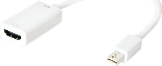 LogiLink Μετατροπέας mini DisplayPort male σε HDMI female Λευκό 1τμχ CV0036B