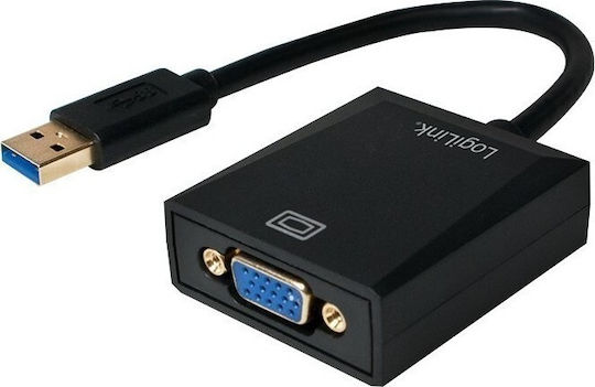 LogiLink Μετατροπέας USB-A male σε VGA female 1τμχ UA0231