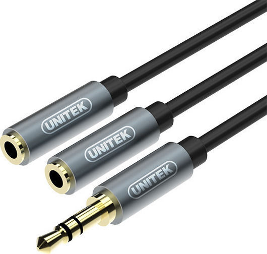 Unitek Μετατροπέας 3.5mm male σε 3.5mm 2x female 1τμχ Y-C956ABK