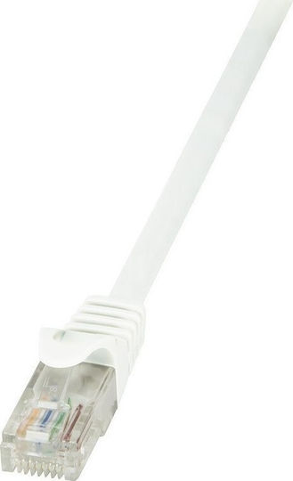 LogiLink U/UTP Cat.6 Καλώδιο Δικτύου Ethernet 1m Λευκό 1τμχ CP2031U