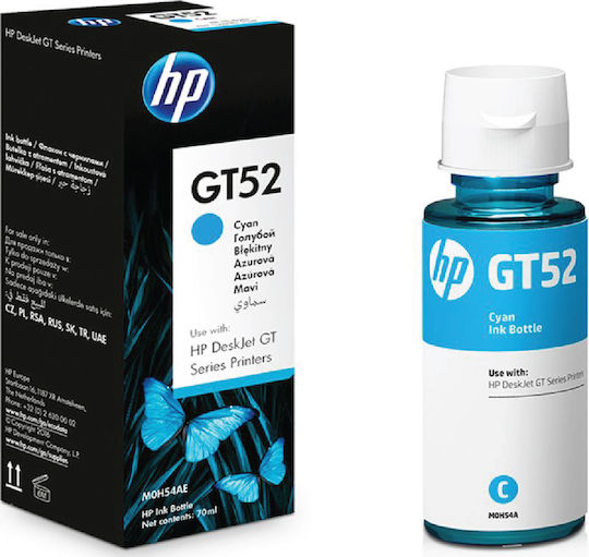 HP GT52 Γνήσιο Μελάνι Εκτυπωτή InkJet Κυανό (M0H54AE)