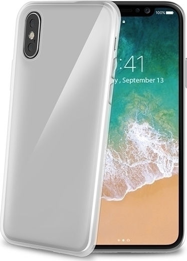 Celly Gelskin Back Cover Σιλικόνης Διάφανο (iPhone X / Xs) GELSKIN900