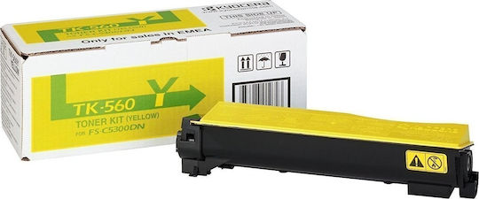 Kyocera TK-560Y Γνήσιο Toner Laser Εκτυπωτή Κίτρινο 10000 Σελίδων (1T02HNAEU0)