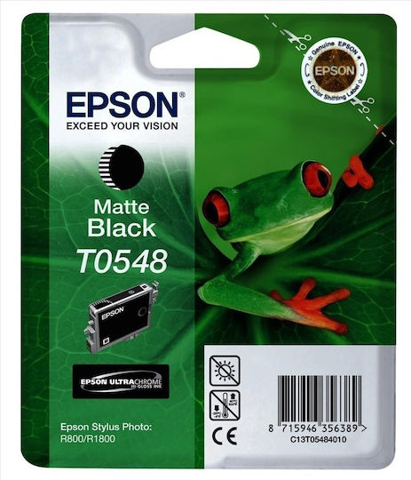 Epson T0548 Γνήσιο Μελάνι Εκτυπωτή InkJet Matte Μαύρο (C13T05484010)
