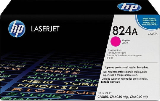 HP 824A Γνήσιο Drum Laser Εκτυπωτή Ματζέντα 35000 Σελίδων CB387A