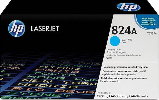 HP 824A Γνήσιο Drum Laser Εκτυπωτή Κυανό 35000 Σελίδων CB385A