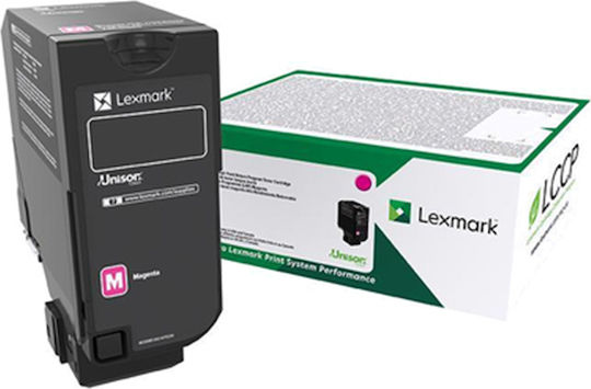 Lexmark 75B20M0 Γνήσιο Toner Laser Εκτυπωτή Ματζέντα Return Program 10000 Σελίδων 75B20M0