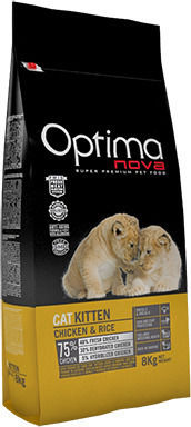 Optimanova Cat Kitten Ξηρά Τροφή για Ανήλικες Γάτες με Κοτόπουλο 2kg