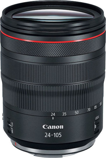 Canon Full Frame Φωτογραφικός Φακός RF 24-105mm f/4L IS USM Standard Zoom για Canon RF Mount Μαύρος