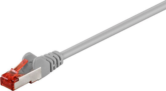 Goobay S/FTP Cat.6 Καλώδιο Δικτύου Ethernet 0.5m Γκρι 1τμχ 93568
