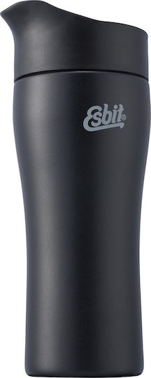Esbit Travel Mug Ποτήρι Θερμός Ανοξείδωτο BPA Free 375ml Μαύρο με Επιστόμιο MG375S