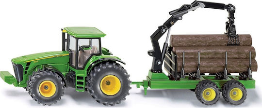 Siku Tractor with Forestry Trailer Τρακτέρ 1:50 Αγροτικό για 3+ Ετών