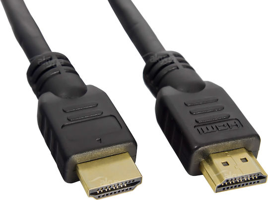 Akyga HDMI 1.4 Angle Cable HDMI male - HDMI male 15m Μαύρο AK-HD-150A