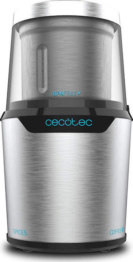 Cecotec TitanMill 300 DuoClean 01559 Ηλεκτρικός Μύλος Καφέ 300W με Χωρητικότητα 90gr Ασημί