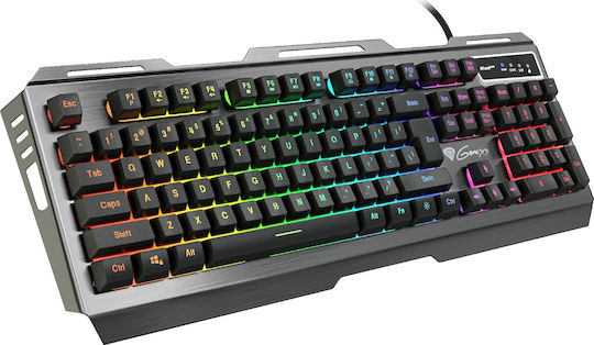 Genesis Rhod 420 RGB Gaming Πληκτρολόγιο με RGB φωτισμό (Αγγλικό US) Ασημί