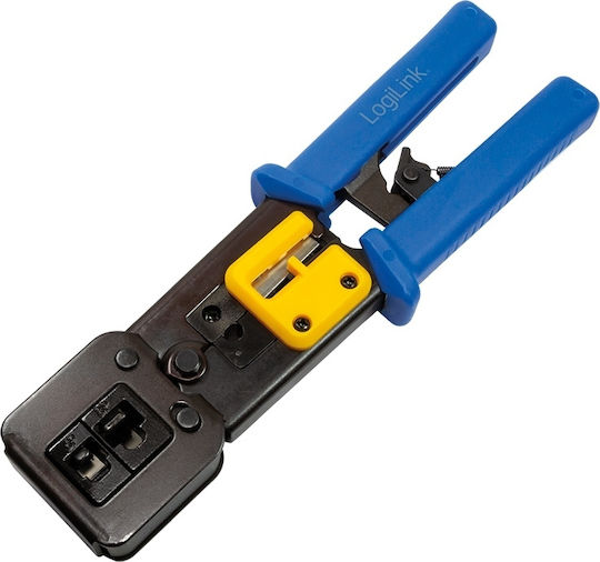LogiLink Πρέσα Ακροδεκτών Δικτύου RJ12, RJ11, RJ45 με Απογυμνωτή (Μήκος 220mm) WZ0037