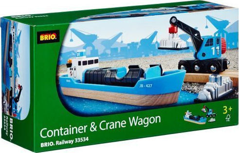 Brio Toys Freight Crane Καραβάκι για 3+ Ετών