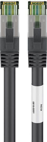 Goobay S/FTP Cat.8.1 Καλώδιο Δικτύου Ethernet 0.25m Μαύρο 1τμχ 66719