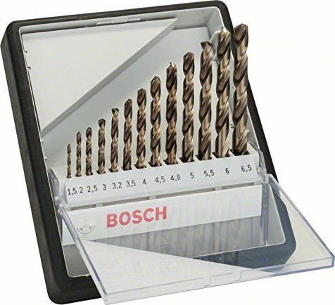 Bosch Robust Line Σετ 13 Τρυπάνια HSS με Κυλινδρικό Στέλεχος για Μέταλλο 2607019926