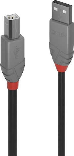 Lindy USB 2.0 Cable USB-B male - USB-A male 3m (36674)