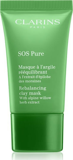 Clarins Mask SOS Pure Μάσκα Ομορφιάς Προσώπου για Ενυδάτωση Με Άργιλο 15ml