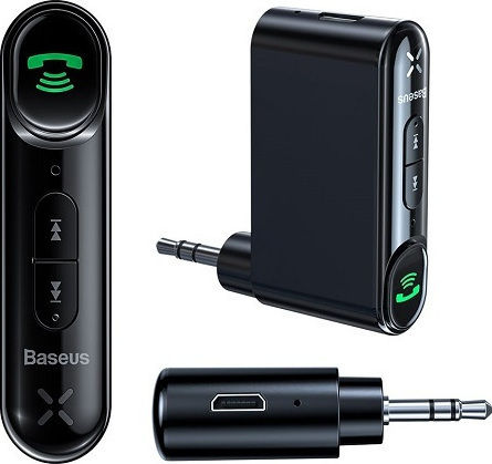 Baseus Bluetooth Αυτοκινήτου για το Ηχοσύστημα (AUX / Audio Receiver / με USB θύρα Φόρτισης) WXQY-01