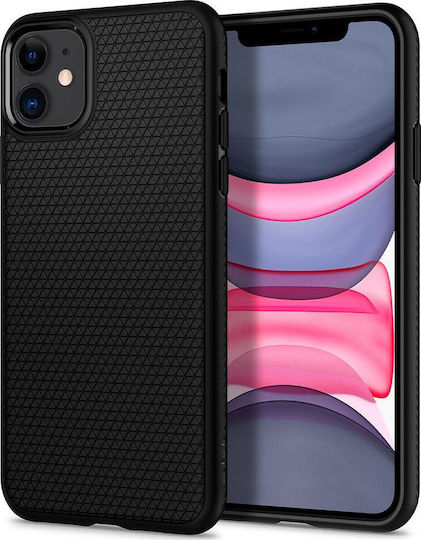 Spigen Liquid Air Back Cover Σιλικόνης Μαύρο (iPhone 11) 076CS27184