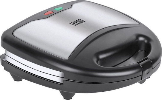 Teesa Τοστιέρα με Αποσπώμενες Πλάκες για 2 Τοστ 800W Inox TSA3221