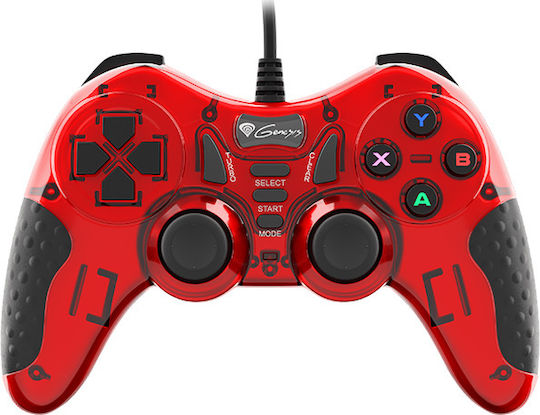 Genesis Mangan 200 Ενσύρματο Gamepad για PC Κόκκινο