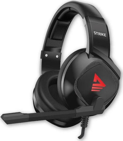 Savio Strike Over Ear Gaming Headset με σύνδεση USB / 3.5mm Κόκκινο