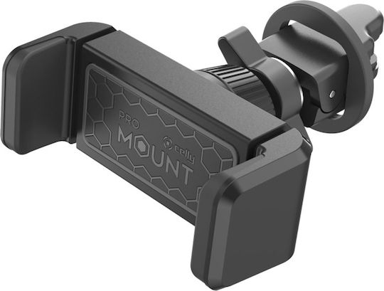 Celly Mount Vent 360 Βάση Κινητού Αυτοκινήτου 6.5" - 6.5" με Ρυθμιζόμενα Άγκιστρα Μαύρη MOUNTVENT360BK