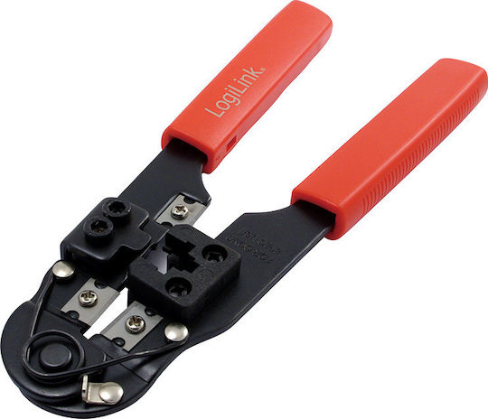 LogiLink Πρέσα Ακροδεκτών Δικτύου RJ45 με Απογυμνωτή (Μήκος 190mm) WZ0004