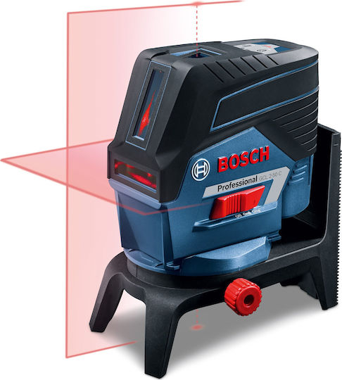 Bosch Αυτορυθμιζόμενο Γραμμικό Αλφάδι Laser Κόκκινης Δέσμης 12V με Εύρος Εργασίας 20m