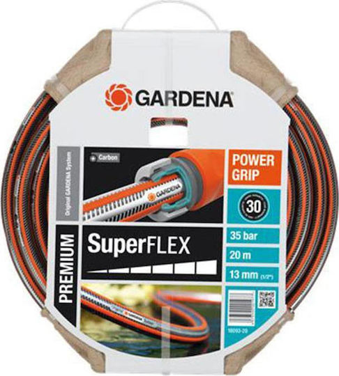 Gardena Super Flex Λάστιχο Ποτίσματος Σετ 1/2" 20m 18093-20