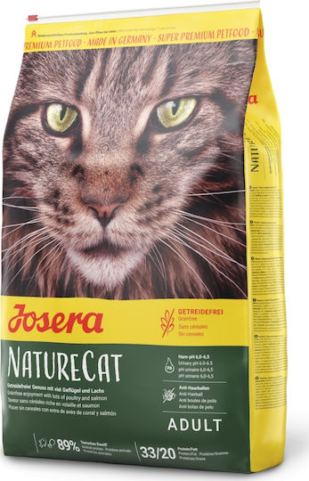 Josera NatureCat Ξηρά Τροφή χωρίς Σιτηρά για Ενήλικες Γάτες με Ευαίσθητο Ουροποιητικό με Σολομό 10kg