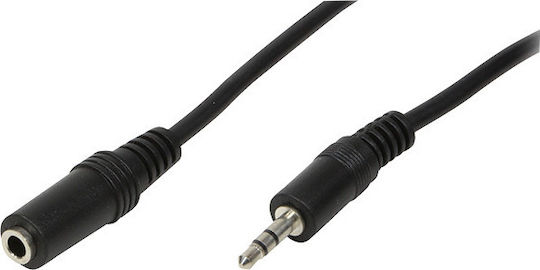 LogiLink Καλώδιο 3.5mm male - 3.5mm female Μαύρο 10m (CA1056)